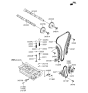 Diagram for Hyundai Sonata Engine Pump Chain - 24322-25050