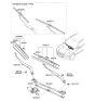 Diagram for Hyundai Palisade Windshield Wiper - 98360-2M050