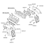 Diagram for Hyundai Genesis Exhaust Heat Shield - 28525-3C680