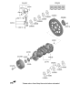 Diagram for Hyundai Santa Cruz Crankshaft Gear - 23121-2S000