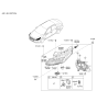 Diagram for Hyundai Elantra Light Socket - 92166-3X010