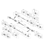 Diagram for 2022 Hyundai Santa Cruz Axle Shaft - 49501-R5670