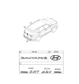 Diagram for 2021 Hyundai Santa Fe Emblem - 86310-S1000