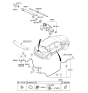 Diagram for Hyundai Wiper Linkage - 98700-2W000