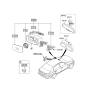 Diagram for 2014 Hyundai Genesis Side Marker Light - 87613-3M000