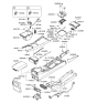 Diagram for 2011 Hyundai Genesis Center Console Base - 84610-3M010-BR