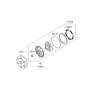 Diagram for Hyundai Genesis Torque Converter - 45100-4F061
