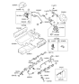Diagram for Hyundai Santa Fe Fuel Injector O-Ring - 35312-3C700