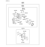 Diagram for Hyundai Genesis Brake Pad Set - 58101-3MA11