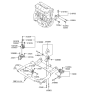 Diagram for Hyundai Santa Fe Engine Mount - 21670-2G000