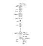 Diagram for Hyundai Shock Absorber - 54651-3Q623