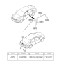 Diagram for Hyundai Sonata Door Moldings - 86373-3Q000