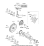 Diagram for Hyundai Sonata Crankshaft - 23111-2G430