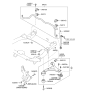 Diagram for Hyundai Veloster Sway Bar Bracket - 54814-3R000