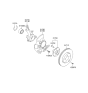 Diagram for Hyundai Azera Wheel Bearing - 51750-3V000