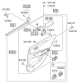 Diagram for 2013 Hyundai Sonata Hybrid Power Window Switch - 93580-3S000-RAS