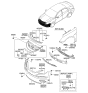 Diagram for 2013 Hyundai Sonata Fog Light - 92201-3Q000