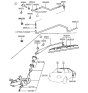Diagram for 1996 Hyundai Accent Wiper Blade - 98351-34000