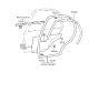 Diagram for 1996 Hyundai Accent Weather Strip - 83220-22000