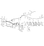 Diagram for Hyundai Tiburon Brake Line - 58737-22000