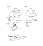 Diagram for 1995 Hyundai Accent Light Socket - 92756-22660