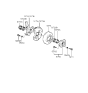 Diagram for Hyundai Excel Wheel Hub - 51750-24500