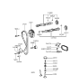 Diagram for Hyundai Accent Timing Chain Guide - 24431-26000