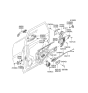 Diagram for 2008 Hyundai Tucson Tailgate Lock Actuator Motor - 81410-2E000
