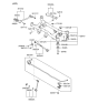 Diagram for Hyundai Tucson Trailing Arm - 55110-2E002