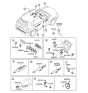 Diagram for Hyundai Tucson Horn - 96630-2E000