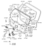 Diagram for 2008 Hyundai Tucson Tailgate Lock Actuator Motor - 81290-2E010
