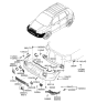 Diagram for 2005 Hyundai Tucson Grille - 86565-2E010