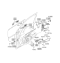 Diagram for Hyundai Door Latch Cable - 81371-2E000