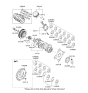 Diagram for Hyundai Tucson Crankshaft Gear - 23121-23000