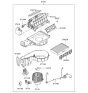 Diagram for Hyundai Tiburon Blower Motor - 97113-2C000