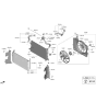 Diagram for Hyundai Kona Radiator fan - 25231-B5300