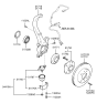Diagram for Hyundai Santa Fe Wheel Bearing - 51720-38110