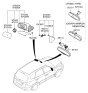 Diagram for 2008 Hyundai Tucson Car Mirror - 85101-26000