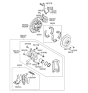 Diagram for Hyundai Santa Fe Brake Shoe - 58305-2BA00