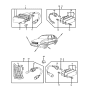 Diagram for 1987 Hyundai Excel Light Socket - 92325-21150