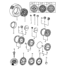 Diagram for 1985 Hyundai Excel Lug Nuts - 52951-31330