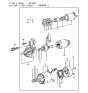 Diagram for Hyundai Accent Starter Brush - 36173-11140