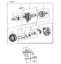 Diagram for Hyundai Sonata Alternator Bearing - 37342-21320