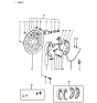 Diagram for Hyundai Excel Wheel Cylinder Repair Kit - 58304-21300