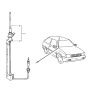 Diagram for 1989 Hyundai Excel Antenna - 96200-21300