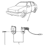 Diagram for 1987 Hyundai Excel Door Jamb Switch - 93560-21000