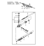 Diagram for 1989 Hyundai Excel Rack & Pinion Bushing - 56221-21000