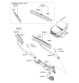 Diagram for 2016 Hyundai Tucson Wiper Arm - 98311-D7000