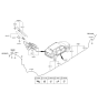 Diagram for 2016 Hyundai Tucson Wiper Arm - 98815-2J000