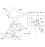 Diagram for 2020 Hyundai Tucson Lift Support - 81170-D3000